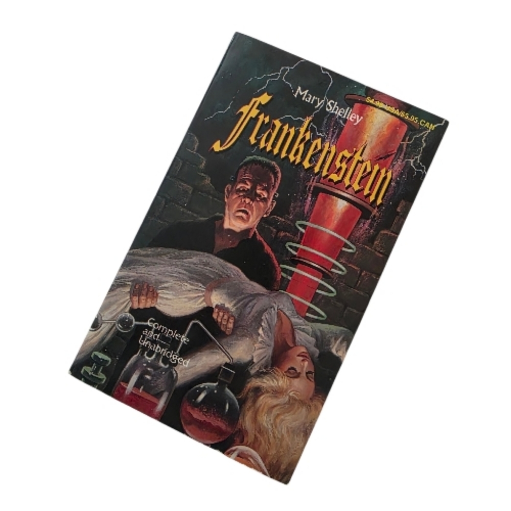 Frankenstein Book by Mary Shelley - Black and Red Cover